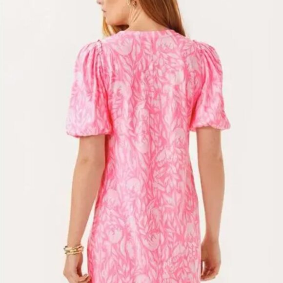 NWT Lilly Pulitzer Mercer Dress | Rousseau Pink Tulip To Tango | SZ XL - Picture 2 of 5